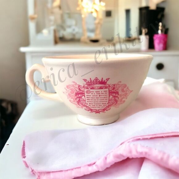 Rare Vintage Juicy Couture Decorative Collectable Pink Teacup